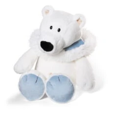 Nici 34726 Eisbär Mit Kapuze 15cm Plüsch Kuscheltier Schlenker White World