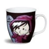 Nici 35983 Tasse Mädchen Miss Moonville Schwarz Porzellan 9,5x10cm Kaffeetasse