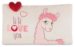 Nici 42705 Kissen La-La-Lama-Love Rechteckig Mit Herz Ca 43x25cm Plüsch