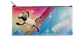 Nici 44344 Schlampermäppchen Shaun Das Schaf Ufo-Alarm Plüsch 10x21cm