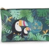 Nici 45175 Flaches Mäppchen Tukan Aus Kunstleder Ca 20x12cm Tropicano Toucan