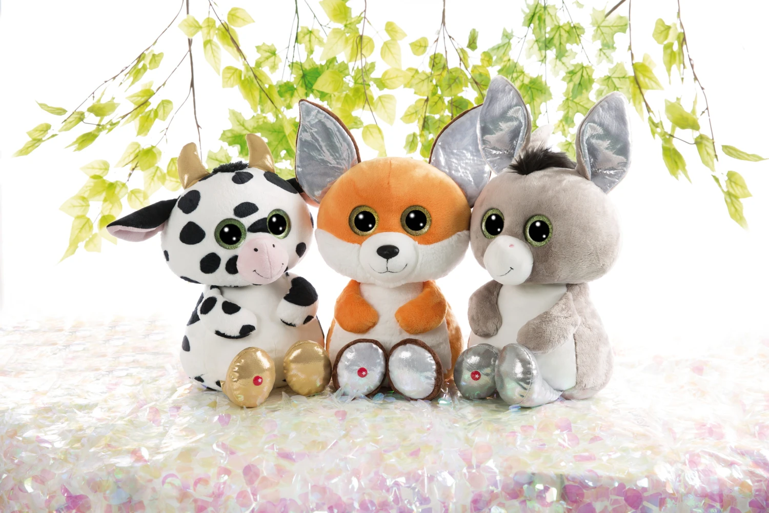 Nici 47826 Glubschis Farm Esel Donki 45cm Plüsch Kuscheltier Schlenker GREEN – Bild 5