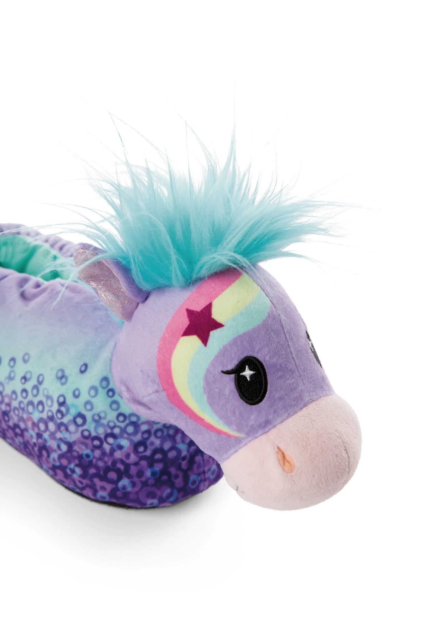 Nici 47853 Hausschuhe Pony Stars Pferd Starjumper Figürlich Gr. 38-40 (L) GREEN – Bild 2