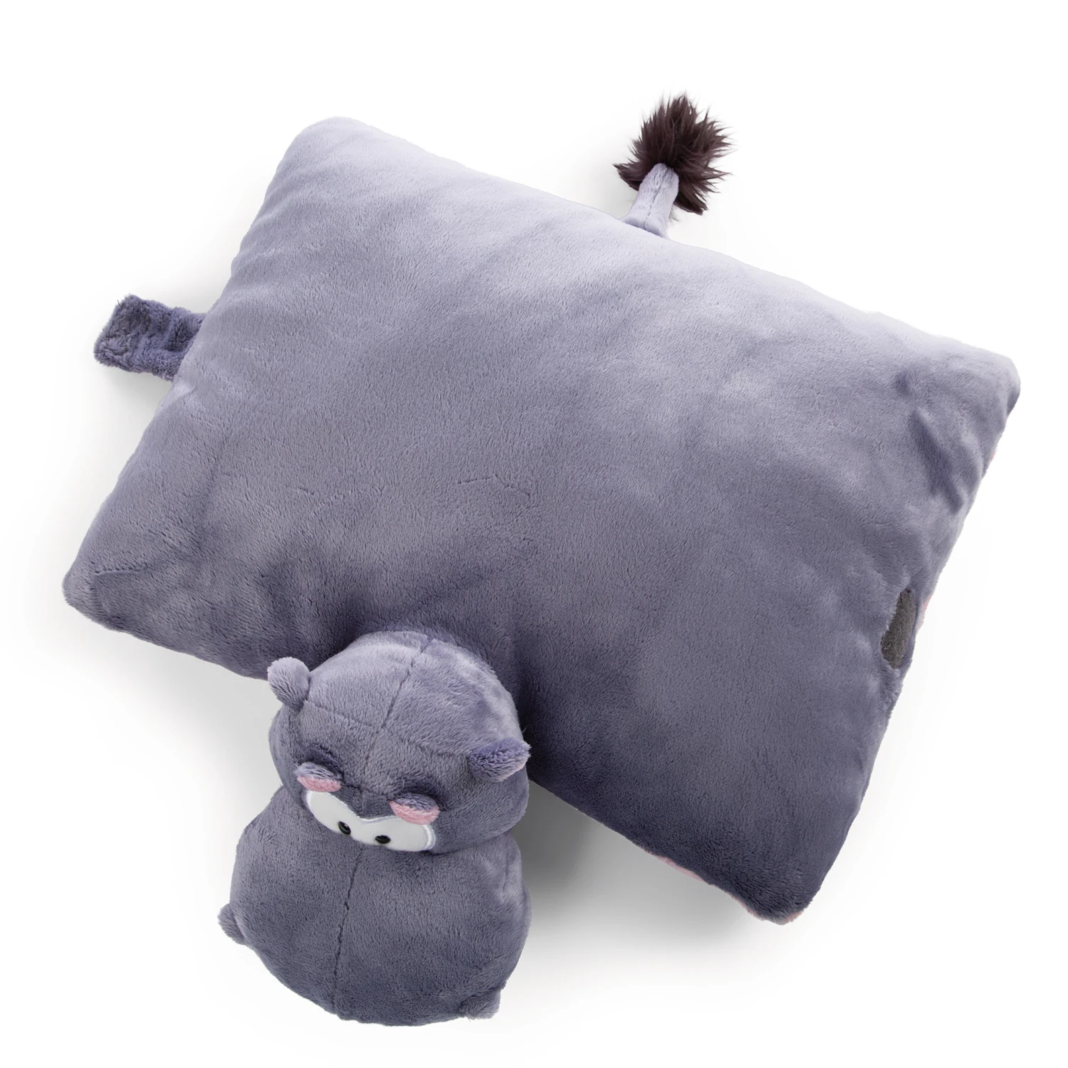 Nici 47983 Kuscheltierkissen 2in1 Nilpferd DJ Nilbert 40x30cm Wild Friends GREEN – Bild 4