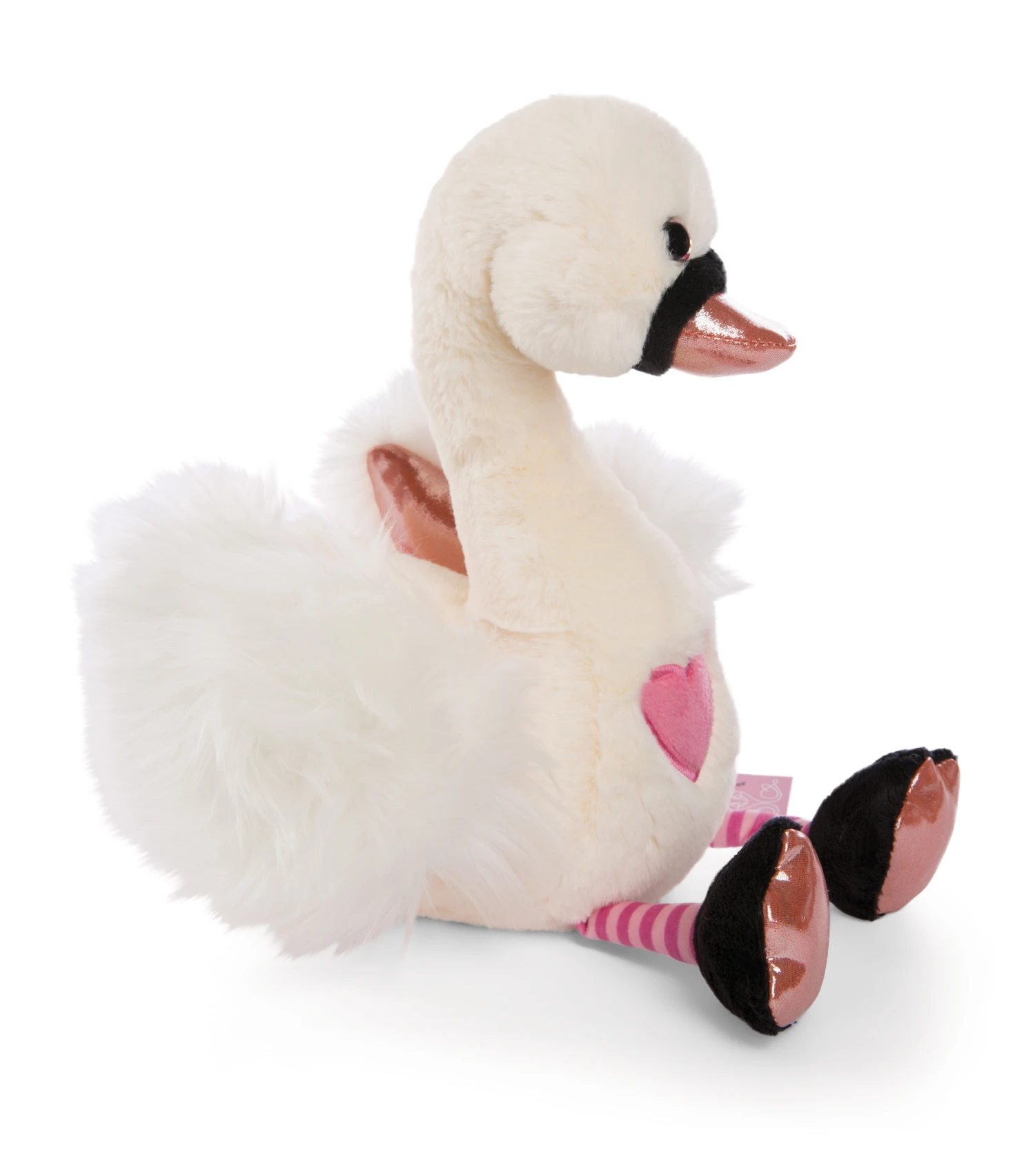 Nici 48270 Schwan Weiß Ca 50cm Plüsch Kuscheltier Love Classics GREEN – Bild 2