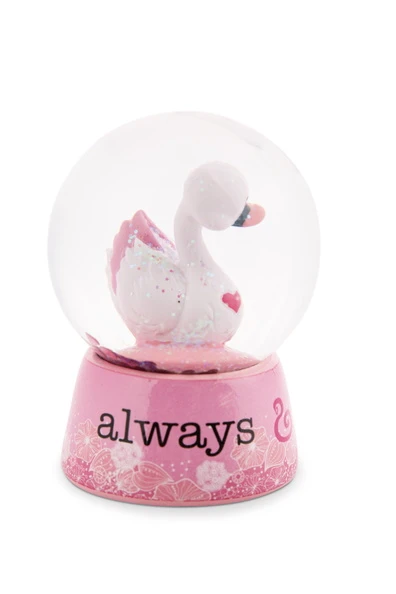 Nici 48282 Schüttelkugel Schneekugel Schwan Weiß 6,5cm Love Classics – Bild 3